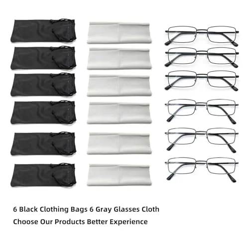 1 PK Mens Spring Hinge Metal Frame Blue Light Blocking Reading Glasses Readers 2