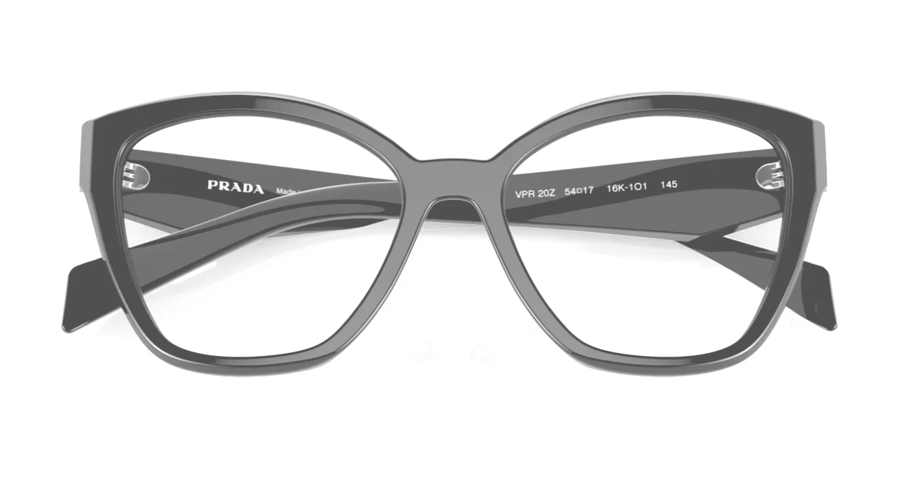 New Prada Reading Glasses VPR 20Z 16K-1O1 54-17 145 Black Cat Eye Frames Readers 2